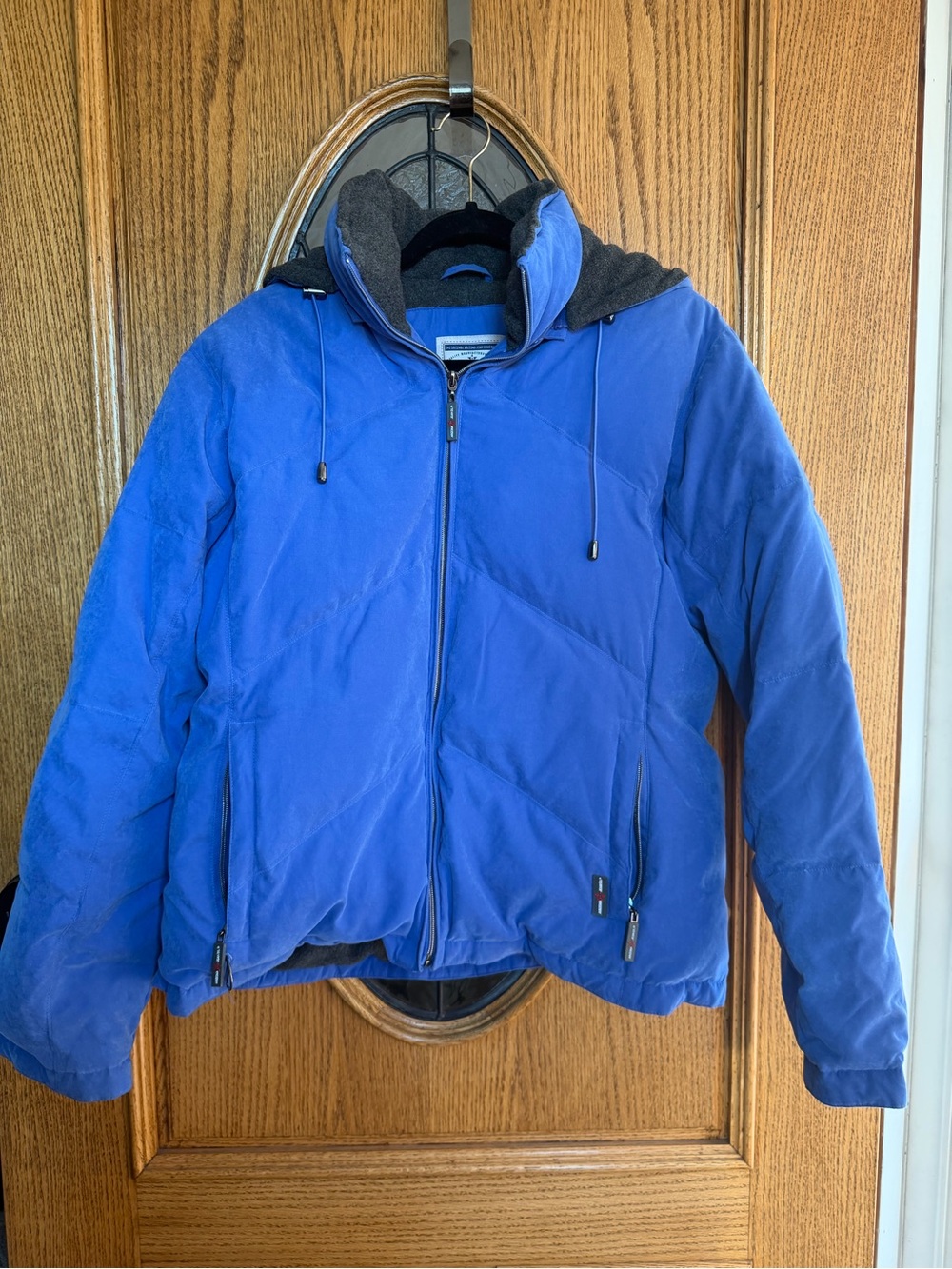 Arizona Jean Company blue hooded jacket fleece lined